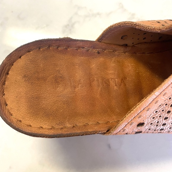 Bonavi / La Pinta Leather Wedge Slip on Sandal Tan Size 41 EU - Picture 5 of 9